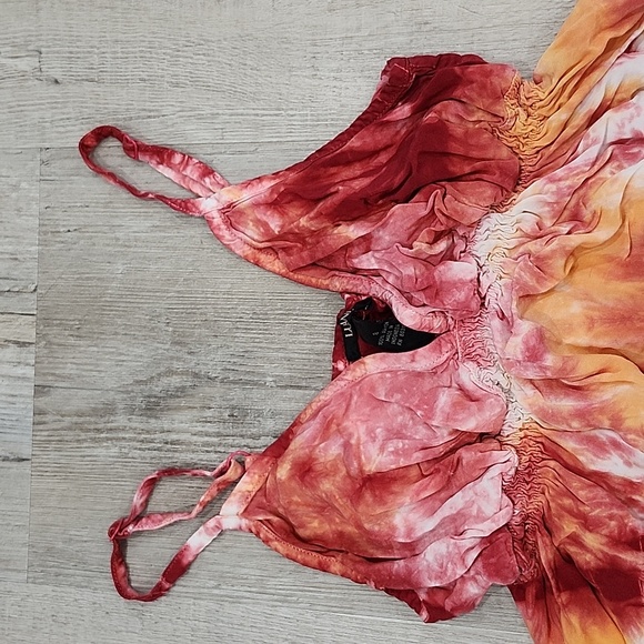 Lucky Brand Tank Top Tie-Dyed Sun Dress, Super Soft Lightweight Summer Style - Picture 5 of 8